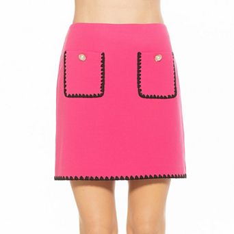 Women's ALEXIA ADMOR Sunday Embroidered Edge Mini Skirt
