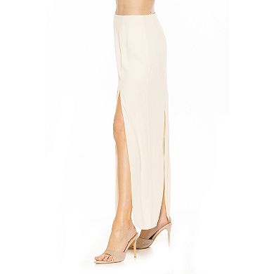 Women's ALEXIA ADMOR Sansa Side Slit Detail Maxi Pencil Skirt