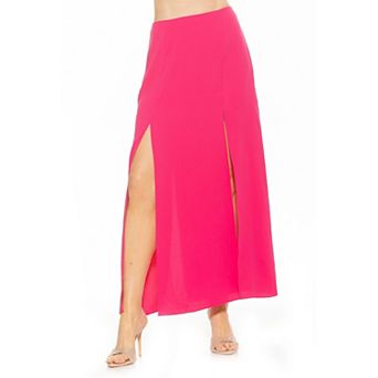 Women's ALEXIA ADMOR Sansa Side Slit Detail Maxi Pencil Skirt