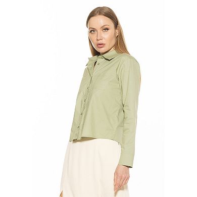 Women's ALEXIA ADMOR Roxanne Long Sleeve Collared Shirt