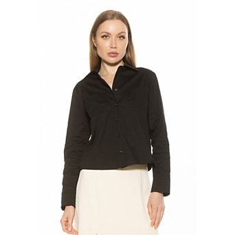 Women's ALEXIA ADMOR Roxanne Long Sleeve Collared Shirt