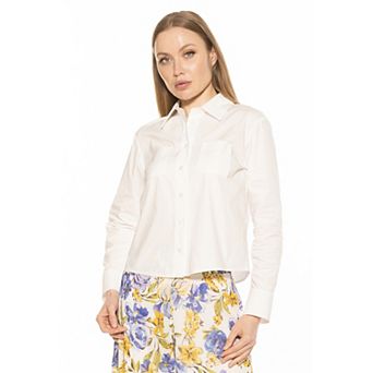 Women's ALEXIA ADMOR Roxanne Long Sleeve Collared Shirt
