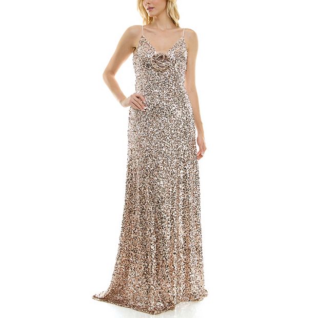 Taylor Sequin Gown, 2 / Pink