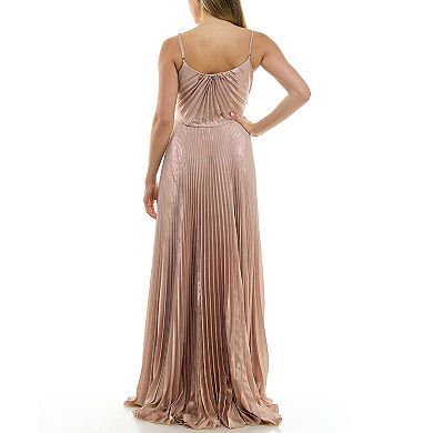 Women's Taylor Dress Long Spaghetti Strap Pleated Dress