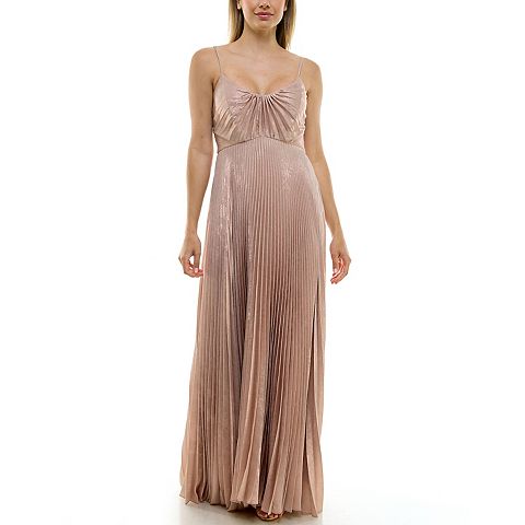 Женские платья Taylor Women's Taylor Dress Long Spaghetti Strap Pleated Dress