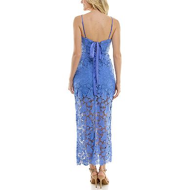 Women's Taylor Dress Maxi Lace Dress With Corset Back