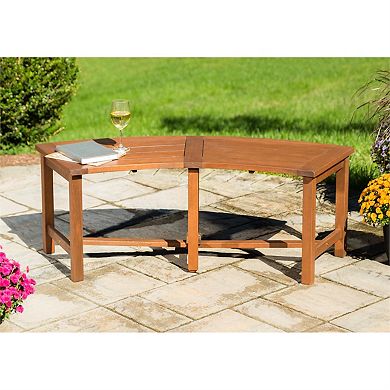Evergreen Enterprises Eucalyptus Curved Bench