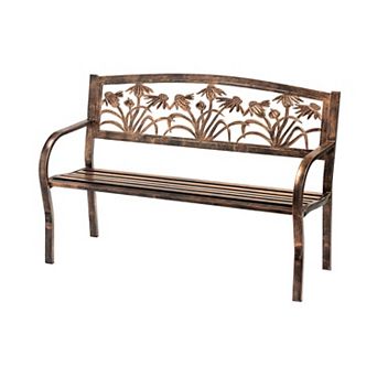 Evergreen Enterprises Metal Coneflower Bench