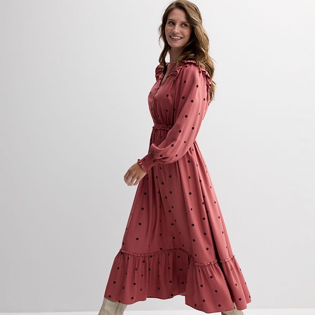Women s Farmers Market Embroidered Maxi Dress