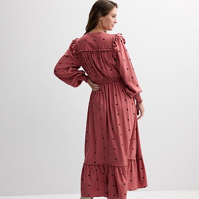 Women's Farmers Market Embroidered Maxi Dress