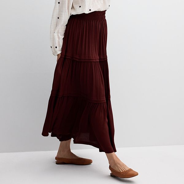 Women s Farmers Market Pleated Maxi Skirt