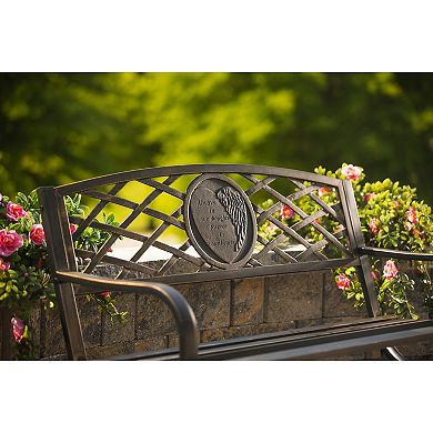 Evergreen Enterprises Thoughts & Hearts Garden Bench