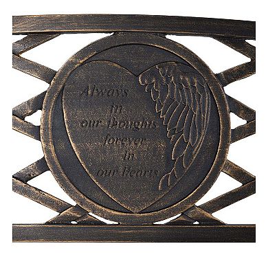 Evergreen Enterprises Thoughts & Hearts Garden Bench