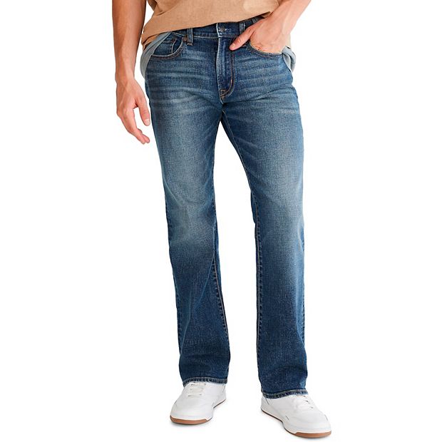 Jean Femme Boot Cut Aeropostale - Taille 3/4 - Délavage Clair Avec Design De Poche - Occasion Très Bon état