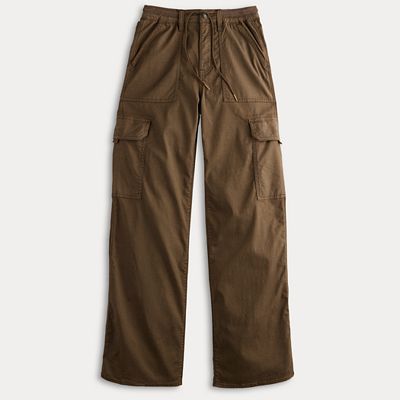 Juniors' SO® Drawstring High-Rise Wide Leg Cargo Pants