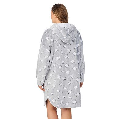 Plus Size Cuddl Duds® Hooded Plush Zip Robe