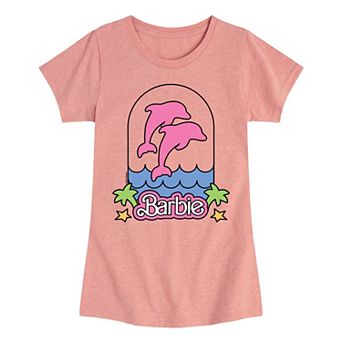 Girls 7-16 Barbie® Retro Dolphin Logo Graphic Tee