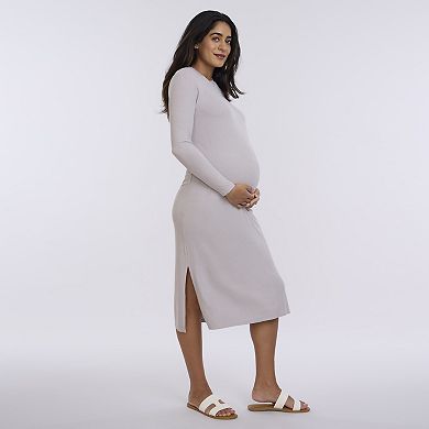 Maternity Motherhood® Rib Column Midi Dress