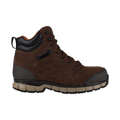 Reebok Work Men's Leather Sublite Cushion Waterproof Composite Toe Boots