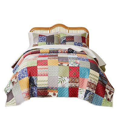 Greenland Home Fashions Renee Upcycle Quilt Set