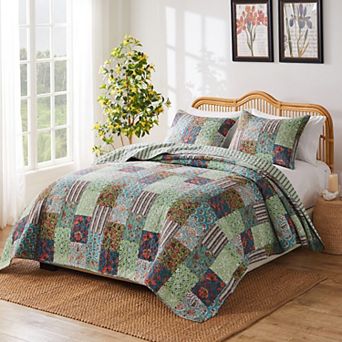 Greenland Home Fashions Jasmin Quilt Set