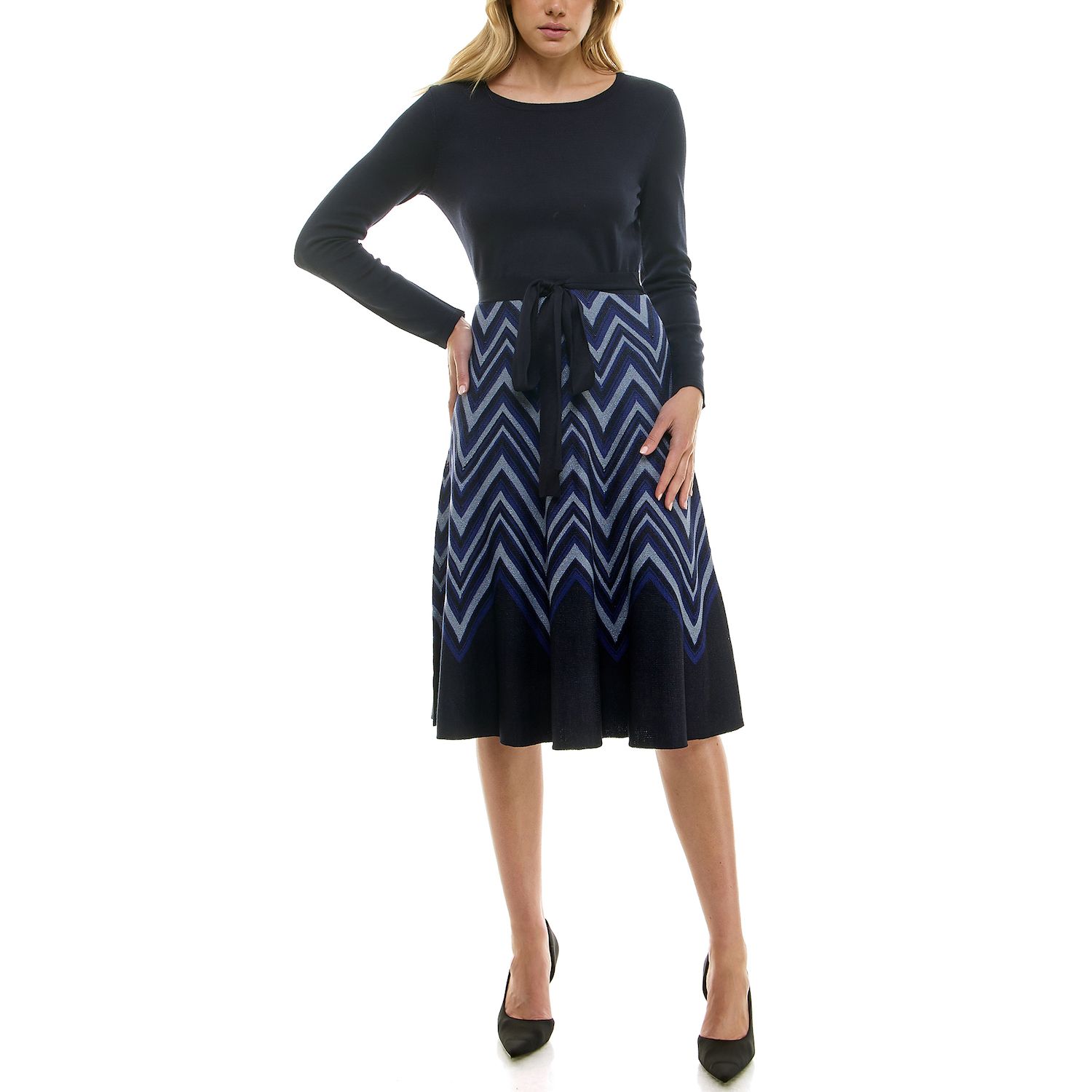 Brown Jcpenney Knit Dresses IMAN Global Chic Silky Knit Dress With Separate  Sweater Overpiece HSN