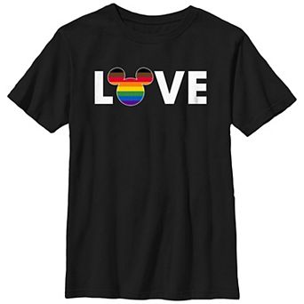 Disney's Mickey Mouse Love Rainbow Boys Graphic Tee
