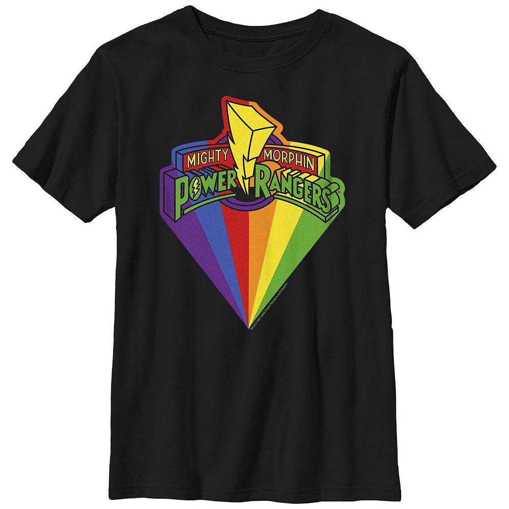 Boys Power Rangers Rainbow Prism Graphic Tee