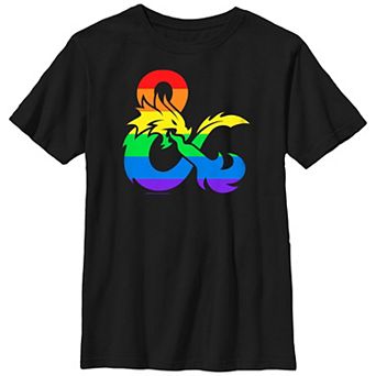 Boys 6-20 Dungeons & Dragons Rainbow Logo Graphic Tee