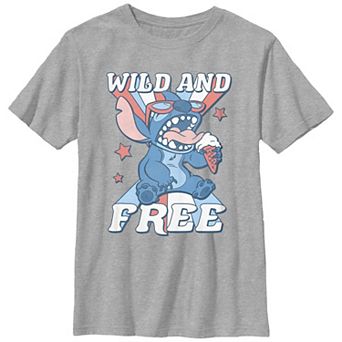 Disney's Lilo & Stitch Wild And Free Boys Graphic Tee