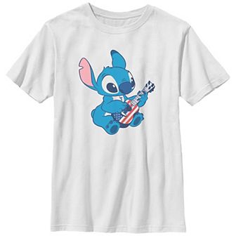 Disney's Lilo & Stitch USA Guitar Player Stitch Boys Graphic Tee