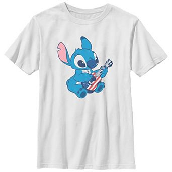 Disney's Lilo & Stitch USA Guitar Player Stitch Boys Graphic Tee