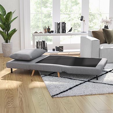 Merrick Lane Modern Convertible Sleep Chair with Pillow and Hideaway Legs