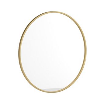 Merrick Lane Monaco Accent Wall Mirror with Metal Frame for Bathroom, Vanity, Entryway