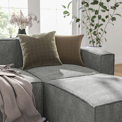 Merrick Lane Modular Sectional Sofa Right Side Chair With Armrest