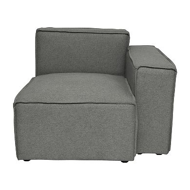 Merrick Lane Modular Sectional Sofa Right Side Chair With Armrest