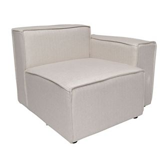 Merrick Lane Modular Sectional Sofa Right Side Chair With Armrest
