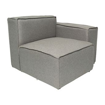 Merrick Lane Modular Sectional Sofa Right Side Chair With Armrest