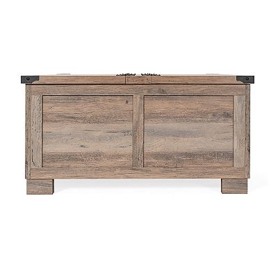 Merrick Lane Green River Farmhouse Storage Coffee Table