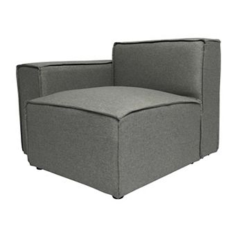 Merrick Lane Modular Sectional Sofa Left Side Chair With Armrest