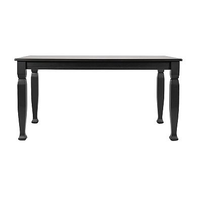 Merrick Lane Solid Wood Dining Table With Stylish Sculpted Legs