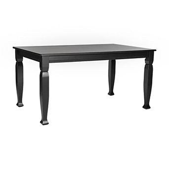 Merrick Lane Solid Wood Dining Table With Stylish Sculpted Legs