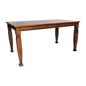 Merrick Lane Solid Wood Dining Table With Stylish Sculpted Legs
