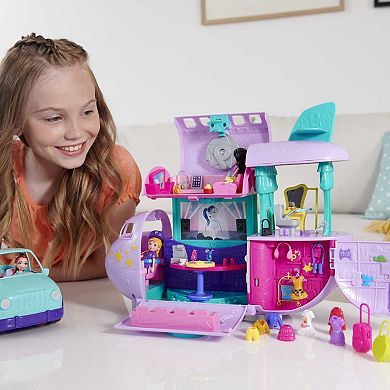 Polly Pocket Travel Adventures Pack, Four 3-inch Dolls, Jet, Vehicle - Kohl's Exclusive