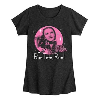 Girls 7-16 The Wizard of Oz Run Toto Run Graphic Tee