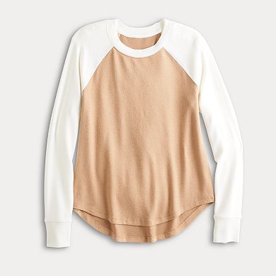 Women's Sonoma Goods For Life® Cozy Baseball Pullover