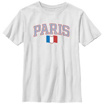 Boys 6-20 Paris France Graphic Tee