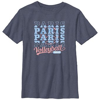 Boys 6-20 Paris Volleyball 2024 Graphic Tee