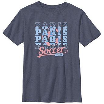 Boys 6-20 Paris Soccer 2024 Graphic Tee