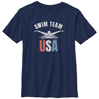Boys 6-20 Swim Team USA Graphic Tee